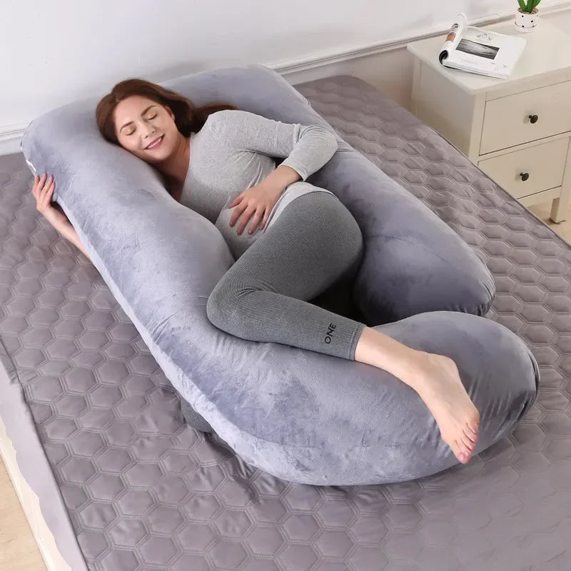 Wellness-Kissen – J-förmiges Kissen für Schwangere und Entspannung