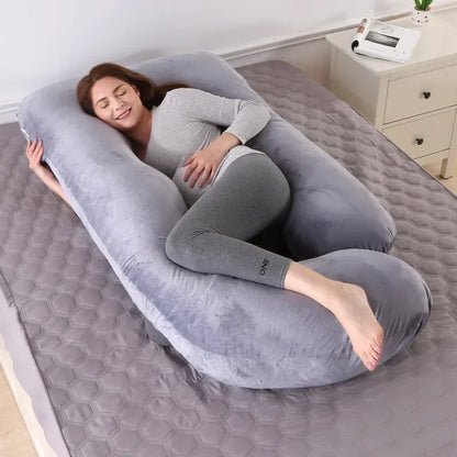 Wellness-Kissen – J-förmiges Kissen für Schwangere und Entspannung