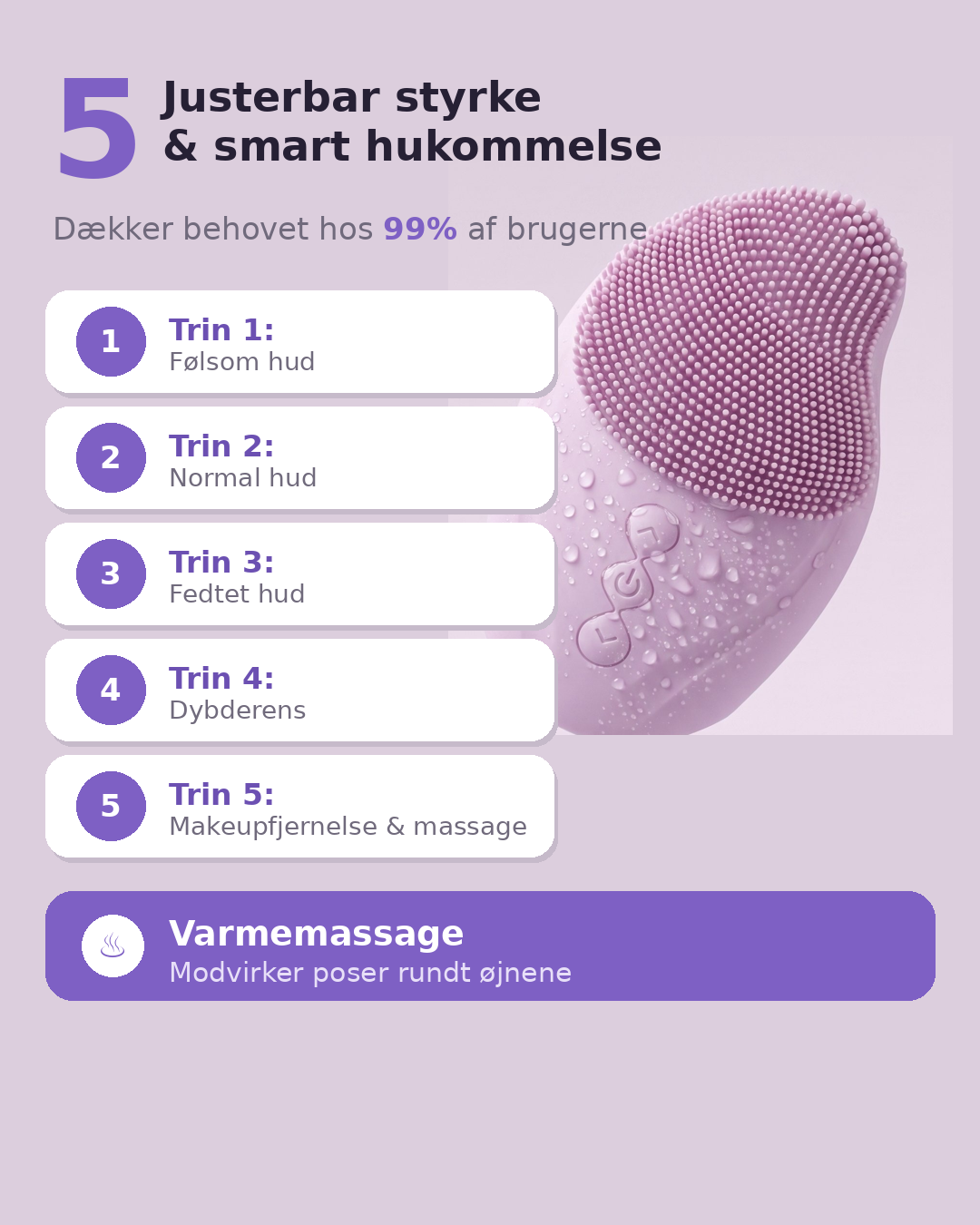 Aveline Pure – Sonische Gesichtsreinigungsbürste aus Silikon | AvelineCare™