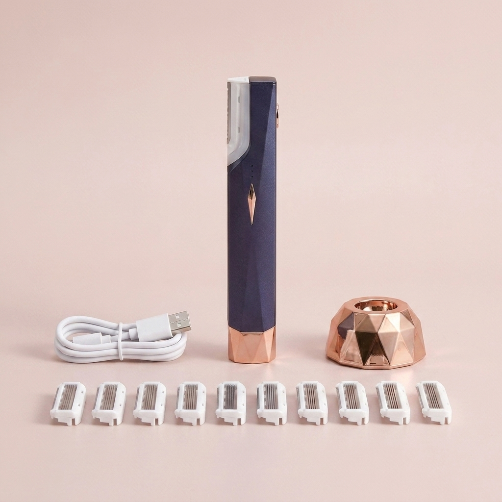 AvelineCare SonicGlow Pro – Sonic Dermaplaner mit Ladestation